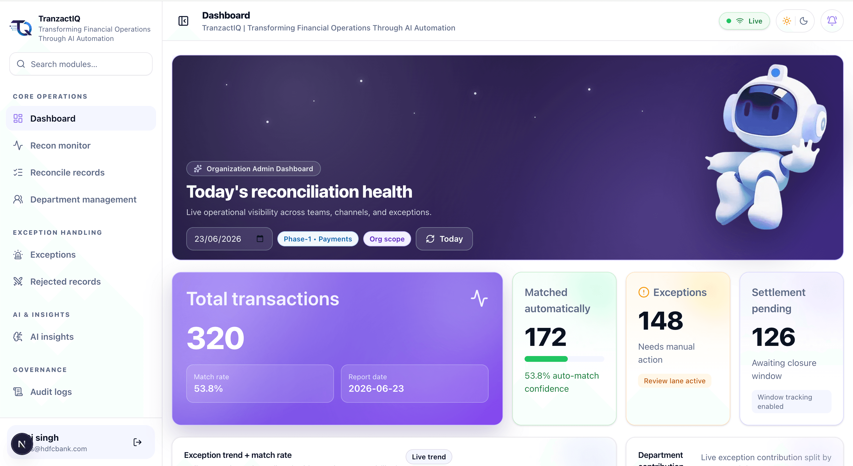 Transaction Intelligence overview